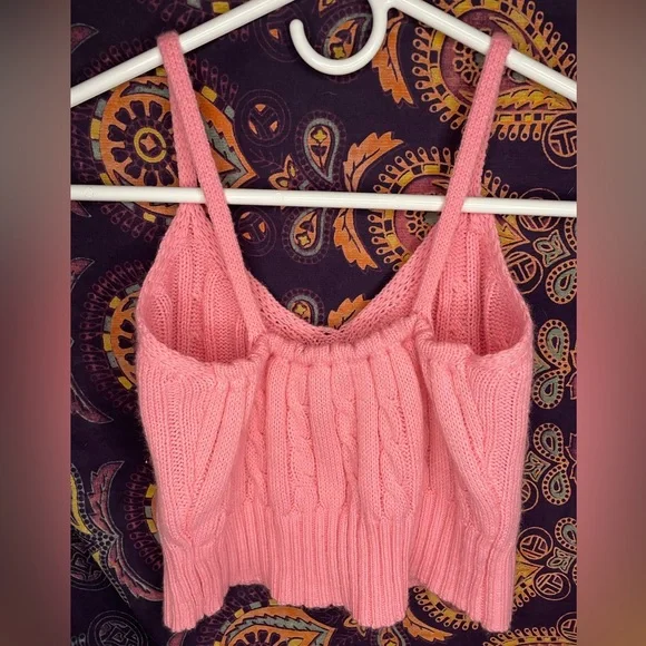 pink homemade cropped tank - Picture 2 of 2